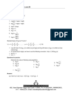 Logarithms Worksheet Class 11