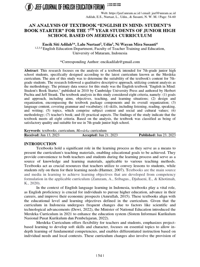 Textbook Analysis for 7th Grade English | PDF | Curriculum | Textbook