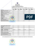 Per Teacher Daily Lesson Log DLL M E Checklist