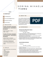 White and Beige Minimalist Designer Professional CV Resume