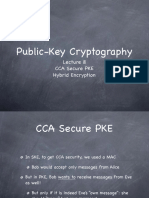 Public-Key Cryptography: CCA Secure PKE Hybrid Encryption