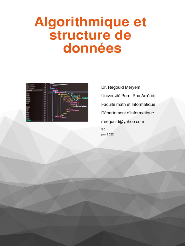 Introduction à l'Algorithmique et aux Données | PDF | Booléen ...