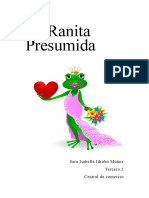 La Ranita Presusimida SARA ISABELLA