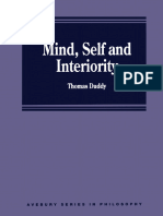 Mind, Self and Interiority 2017