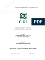 Centro de Investigación Y Docencia Económicas, A.C.: Bienestar Subjetivo en México: ¿Cuál Es El Contexto Relevante?