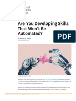 Are You Developing Skills That Won't Be Automated