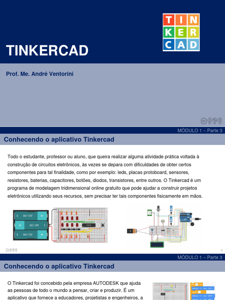 Introdução ao Tinkercad para Circuitos | PDF | Eletrônicos | Arduino