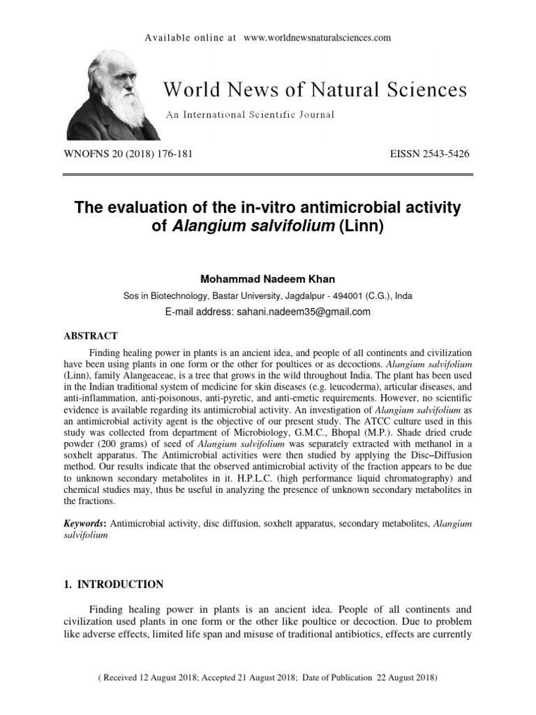 The evaluation of the in vitro anti download free pdf antimicrobial