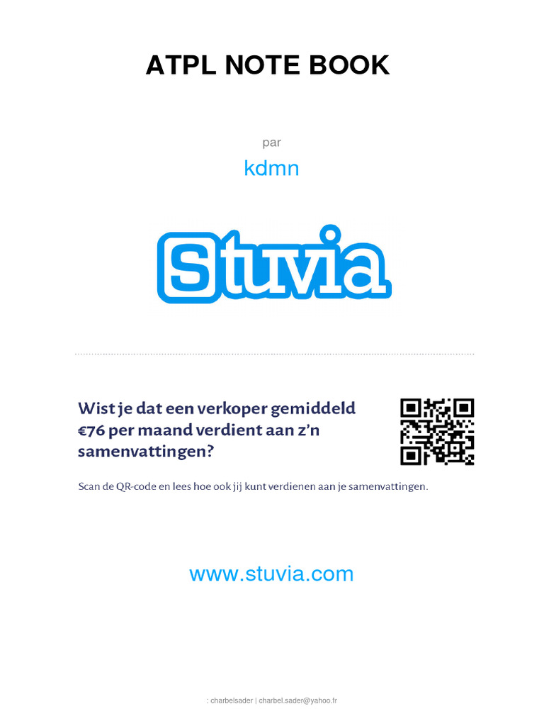 Stuvia 977732 Atpl Note Book 2 | PDF