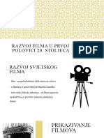 Razvoj Filma U Prvoj Polovici 20. Stoljeća