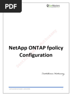 NetApp ONTAP Fpolicy Configuration