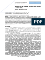 Os Trabalhos Pedagógicos de Wilhelm Ostwald e o Prêmio Nobel de Química (1904-1909)