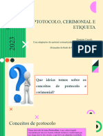 Protocolo e Cerimonial