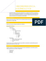 TEMA 1. Toma de Decisiones en La Práctica Clínica.