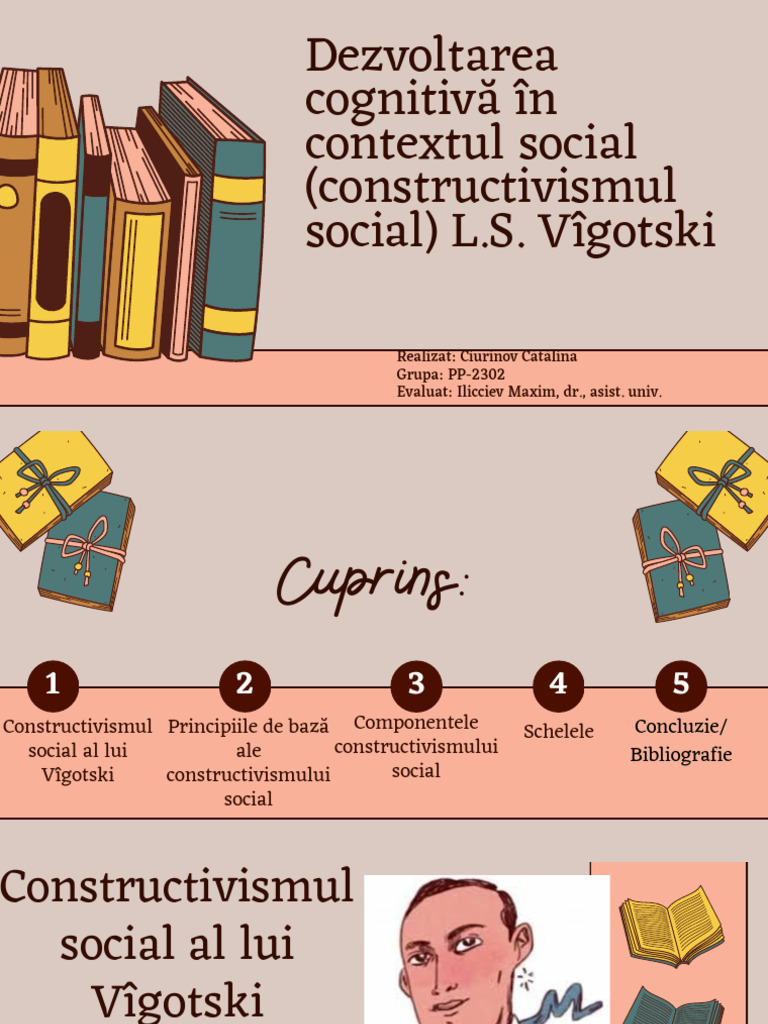 Dezvoltarea Cognitivă În Contextul Social (Constructivismul Social) L.S ...