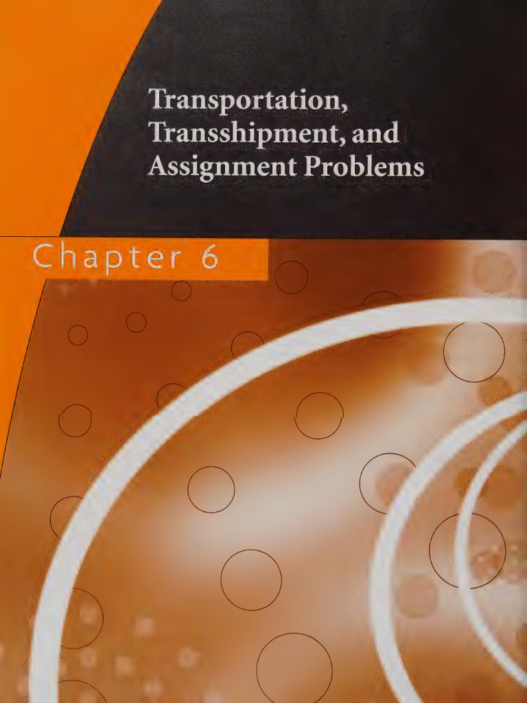 CH 04 Transportation Assigmnment Edited SM | PDF | Linear Programming ...