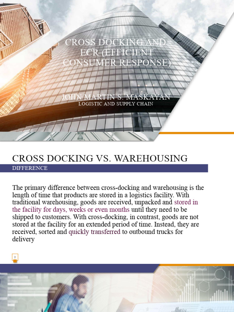 Cross Docking And Pdf Warehouse Logistics