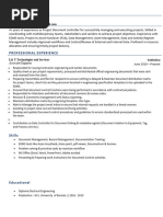 Simple Resume Template Blue