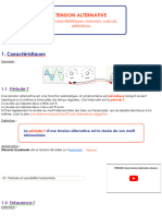 Tension Alternative Caracteristiques Definitions Periode Et Frequence 3ème