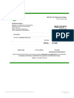 Receipt - NACOS, The Polytechnic Ibadan Portal