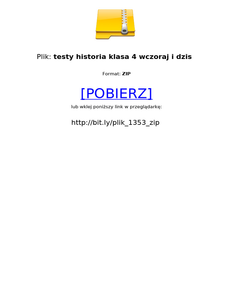 Historia Klasa 4 Wczoraj I Dziś Sprawdziany Chomikuj Testy Historia Klasa 4 Wczoraj I Dzis | PDF