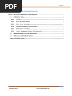 Lesson 1 Overview of Web Design and Development