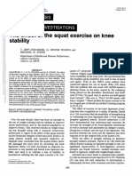 The Effect of The Squat Exercise On Knee Stability.12