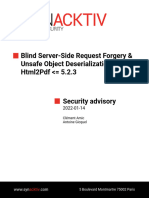 html2pdf SSRF Deserialization