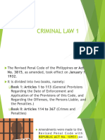 CRIMINAL LAW 1 Intro