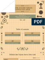 Teknik Analisis Varians (Anova) Satu Arah: Kelompok 11 Ghina Amaliah Nurdin (016) Nur Rasty Rahman