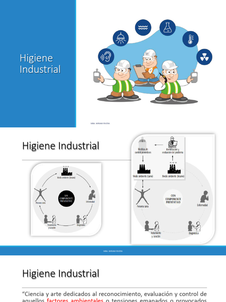 Unidad 1 Introducción A La Higiene Industrial Resumen Pdf