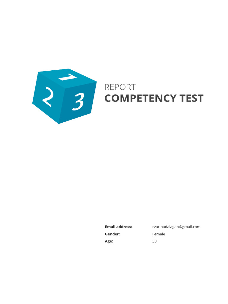 123 Competency Assessement Report | PDF | Communication | Psychology