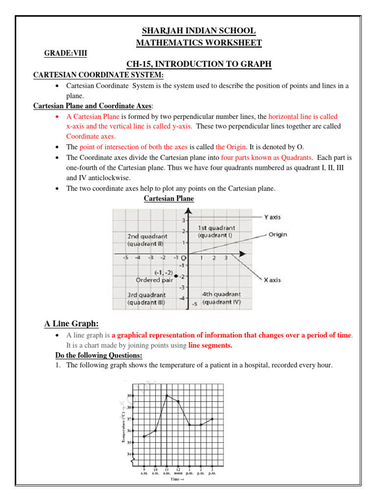 Line Graphs: Understanding Data Trends | PDF | Cartesian Coordinate ...