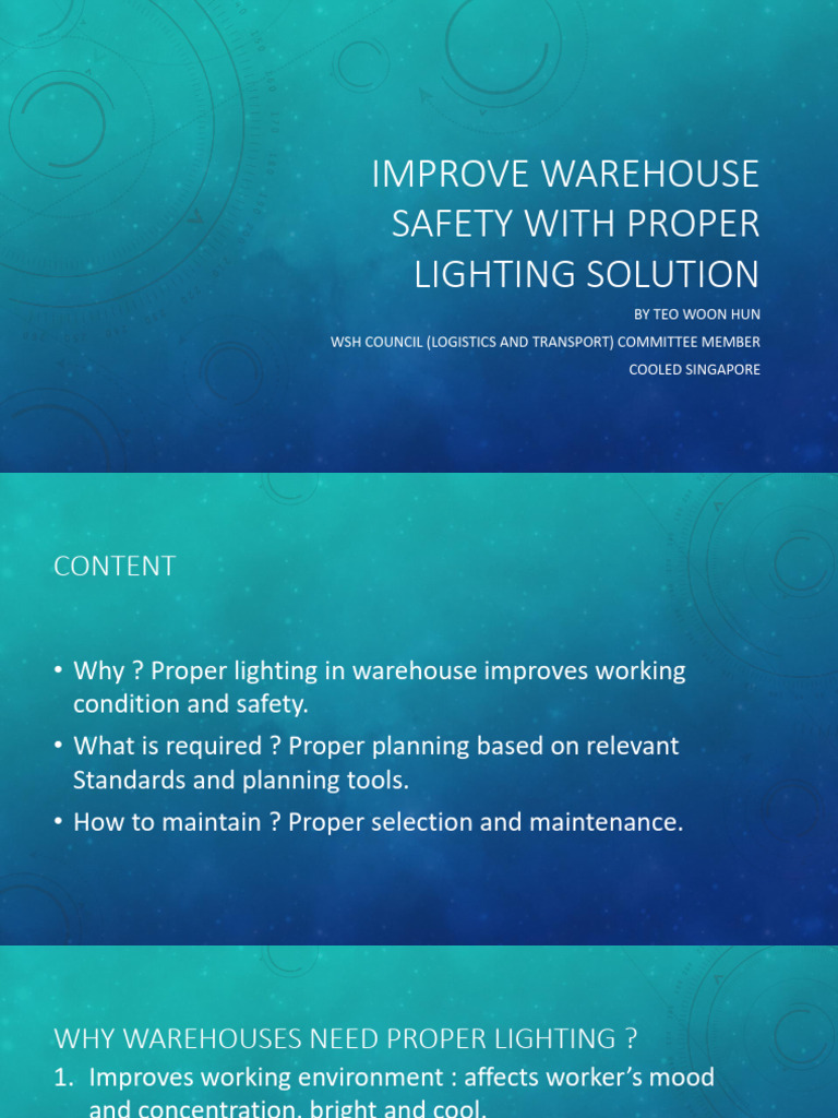 S1 Improve Warehouse Safety With Proper Lighting Solution PDF