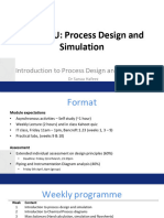 Introduction To Process Design and Simulation