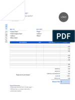 Invoice Template 2 Excel 1