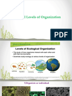 Ecological Levels of Organization