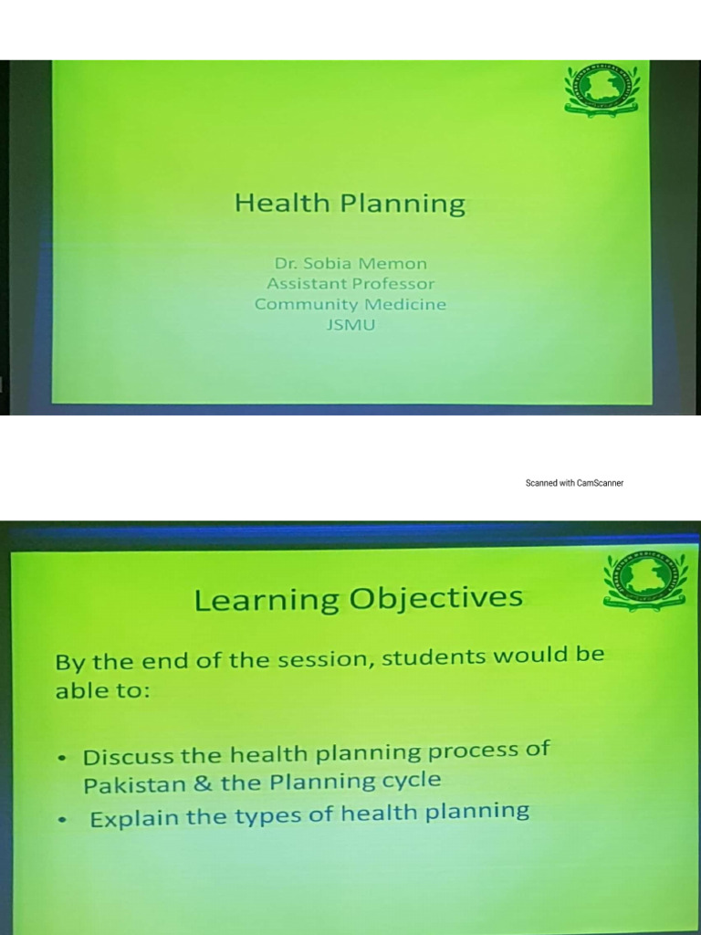Health Planning Pdf