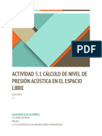 Actividad 5.1 Cálculo de Nivle de Presión Acústica en El Espacio Libre - Alejandro Olea