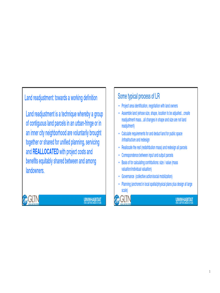 Land Readjustment and Urban Governance | PDF | Governance | Real Estate ...
