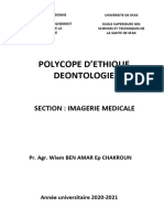 Polycope de Medecine Leg-Deontologie Tech Sup Imagerie 2021