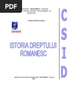 Istoria Dreptului Romanesc