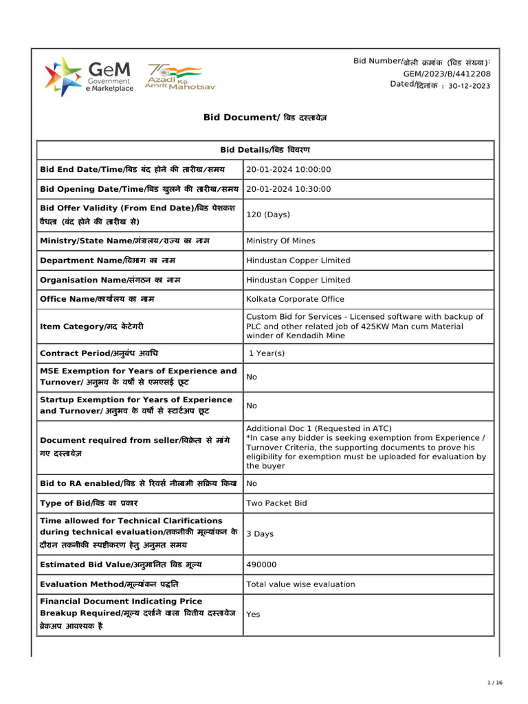 Gem bidding 5817862 pdf indemnity breach of contract