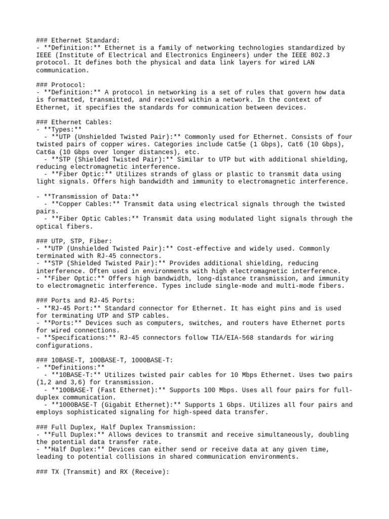 Interfaces and Cables | PDF | Ethernet | Computer Standards