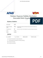 Sismik Tehlike Haritası Detay Raporu - CIFT