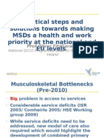 Practical steps and solutions towards making MSDs a health and work priority at the national and EU levels