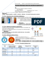 Courant Electrique Dans Les Solution