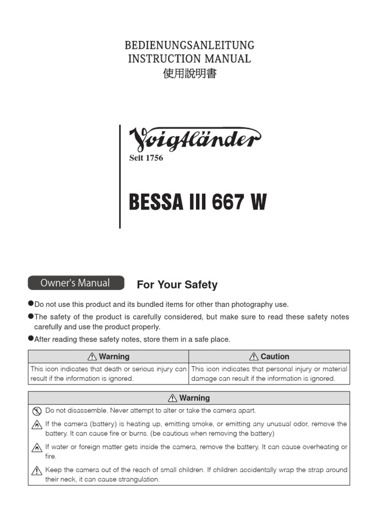 Bessa-Iii-W Anleitung D e | PDF