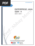 Enterprise Java Unit 1