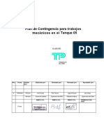 MyM-PDC-001 Plan de Contingencia Trabajos Mecanicos Del Tanque - TQ 05